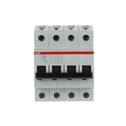 Interruttore automatico S204L C40 4 poli 40A curva C 4,5kA per impianti elettrici residenziali e industriali