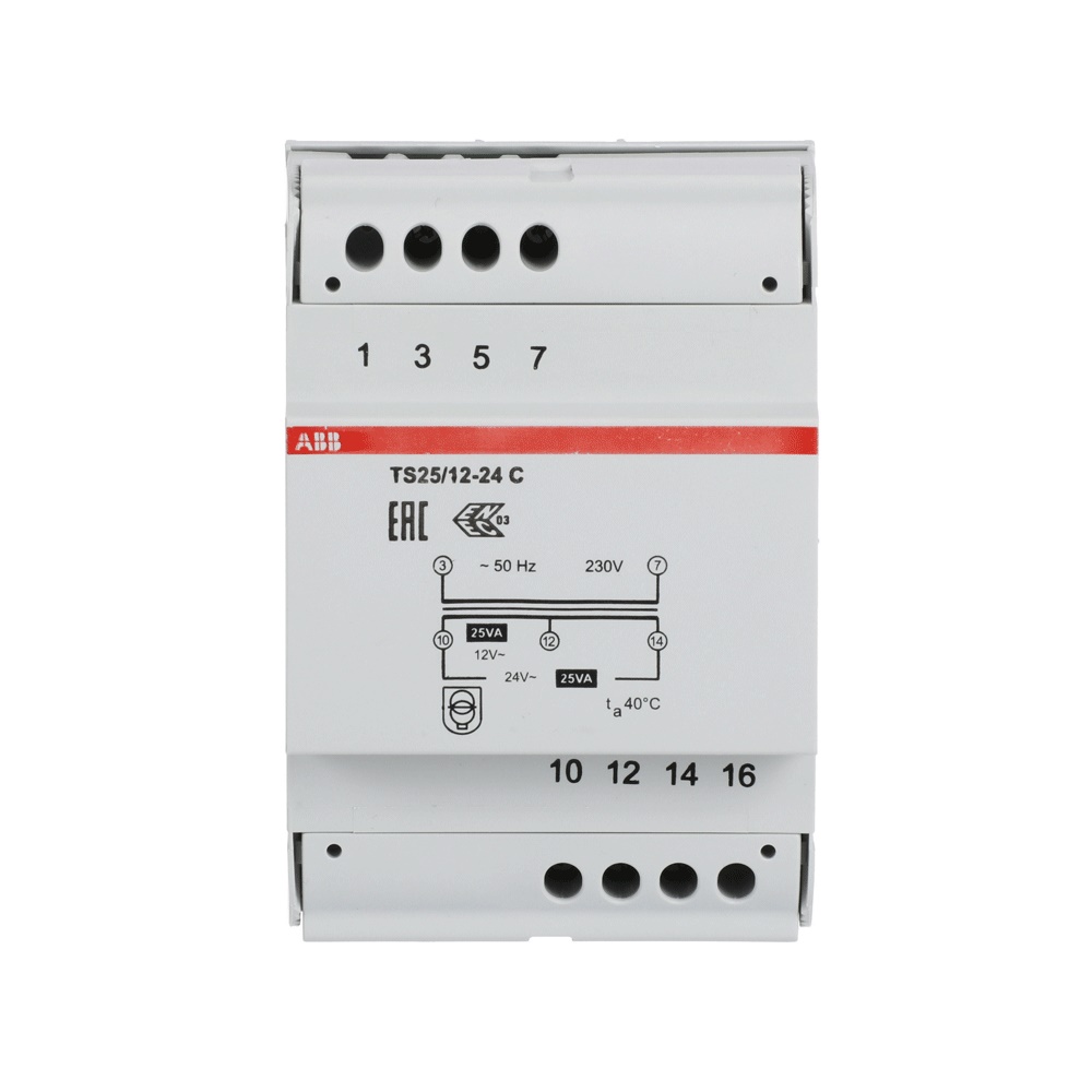 Trasformatore sicurezza 25 VA 12-24 V per impianti elettrici residenziali e industriali