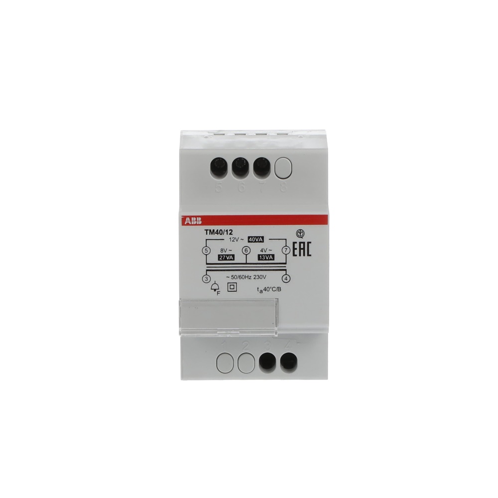 Trasformatore elettrico TM40 40VA 4-8-12V sicurezza SELV per alimentazione stabile impianti elettrici