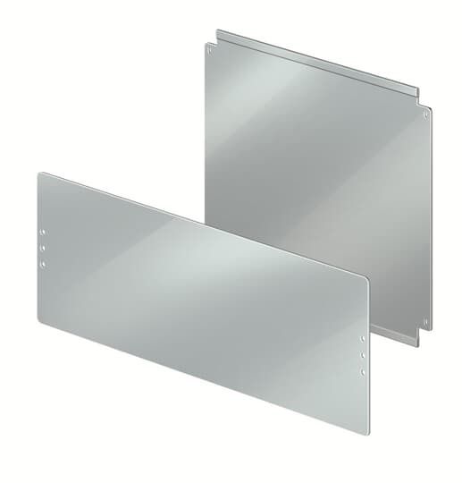 Piastra fondo metallo 18 moduli Mistral65 per quadri elettrici robusta e stabile