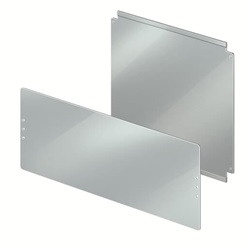 Piastra fondo metallo 18 moduli Mistral65 per quadri elettrici robusta e stabile