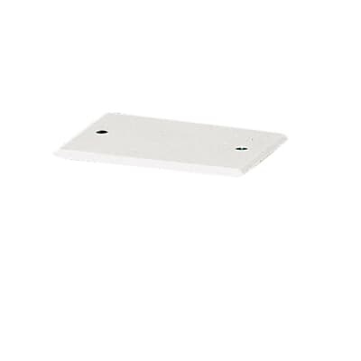 Coperchio rettangolare bianco per scatole da incasso 3 moduli protezione impianti elettrici civili e industriali
