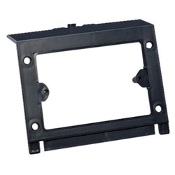 Supporto universale resistente per 3 dispositivi modulari, uso elettrico, montaggio stabile e versatile