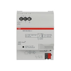 Alimentatore KNX 160 mA con protezione corto circuito e indicatore LED bicolore per sistemi domotici