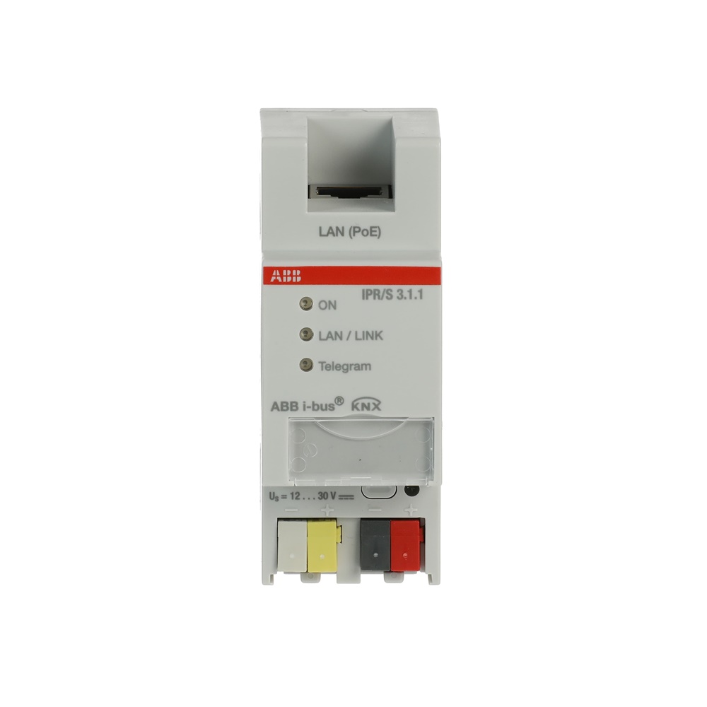 Router IP IPR/S3.1.1 per rete KNX, comunicazione Routing e Tunneling, alimentazione PoE/DC