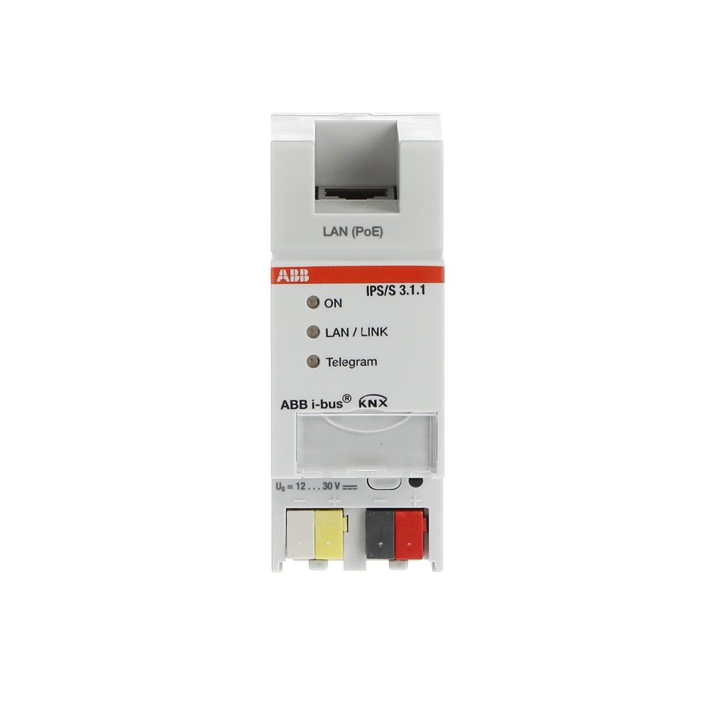 Interfaccia IP IPS/S3.1.1 KNXnet/IP per programmazione e connessione bus KNX Ethernet PoE/DC