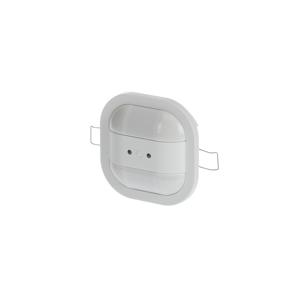 Sensore presenza KNX mini, rilevazione movimento e luminosità, controllo HVAC, montaggio a soffitto falso o superficie, programmazione IR, per automazione edifici