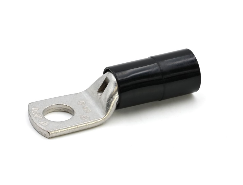 Capocorda isolato ad occhiello PA6.6 rame 50mmq vite M12 per cavi flessibili elettrici