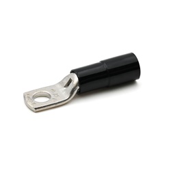 Capocorda ad occhiello isolato PA6.6 16mmq rame flessibile vite 8mm elettrico nero