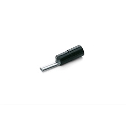 Capocorda isolato a puntale piatto in PA6.6 per cavi rame 16mmq serie ANE-P, connessione apparecchiature con piastrina mobile