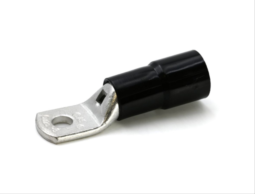 Capocorda ad occhiello isolato PA6.6 25mmq rame flessibile vite 5mm per connessioni elettriche