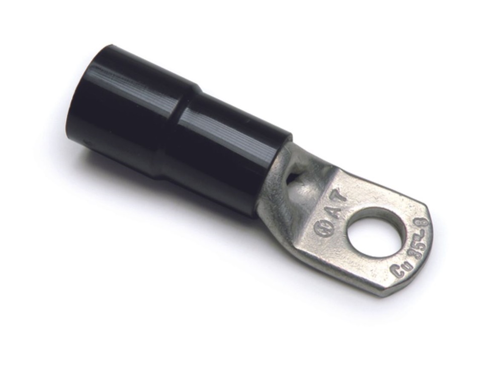 Capocorda isolato 35mm² rame nero montaggio elettrico