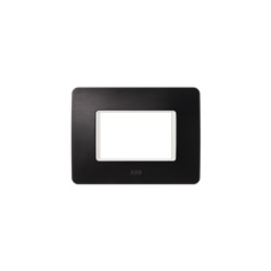 Placca da incasso 3 moduli Xite Iron Black design moderno per impianti residenziali e commerciali