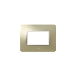 Placca Xite 3 moduli Champagne Gold incasso design elegante residenziale professionale