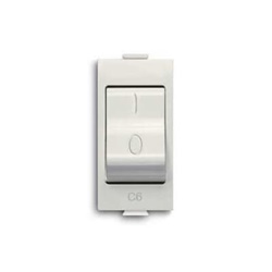 Interruttore automatico 1P+N 6A C6 1,5kA protezione circuiti elettrici residenziali e commerciali