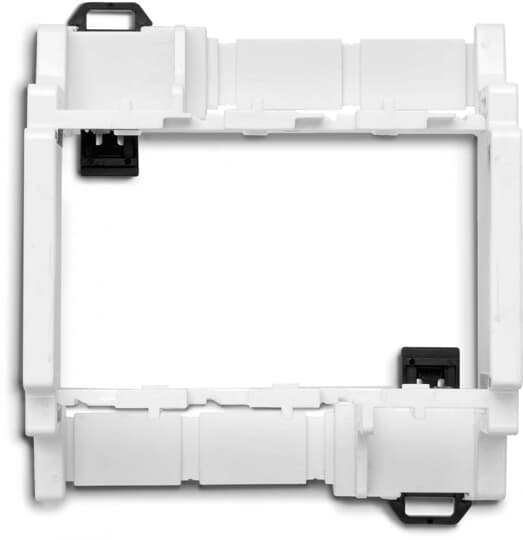 Supporto barra DIN 1-2-3 moduli resistente colore chiaro per impianti elettrici modulari