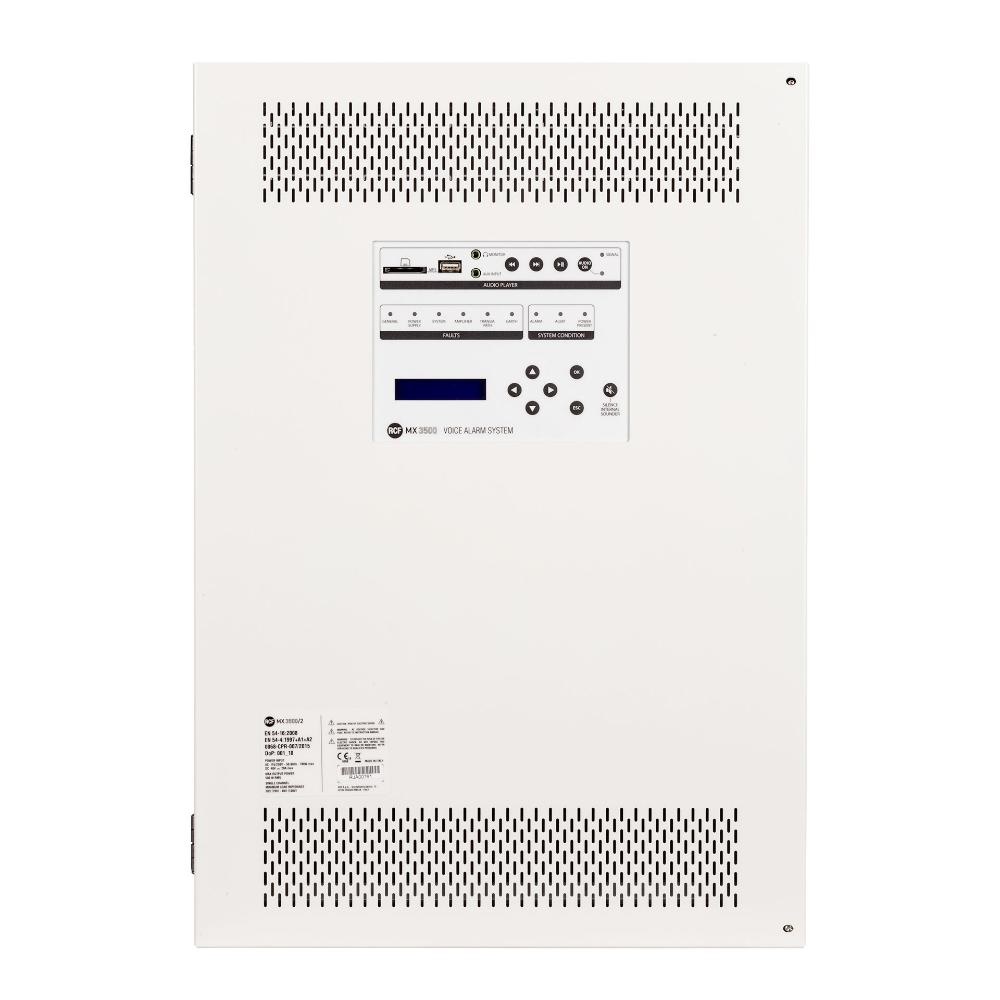 Matrice amplificata 500W EN54 sistema allarme vocale piccole medie dimensioni