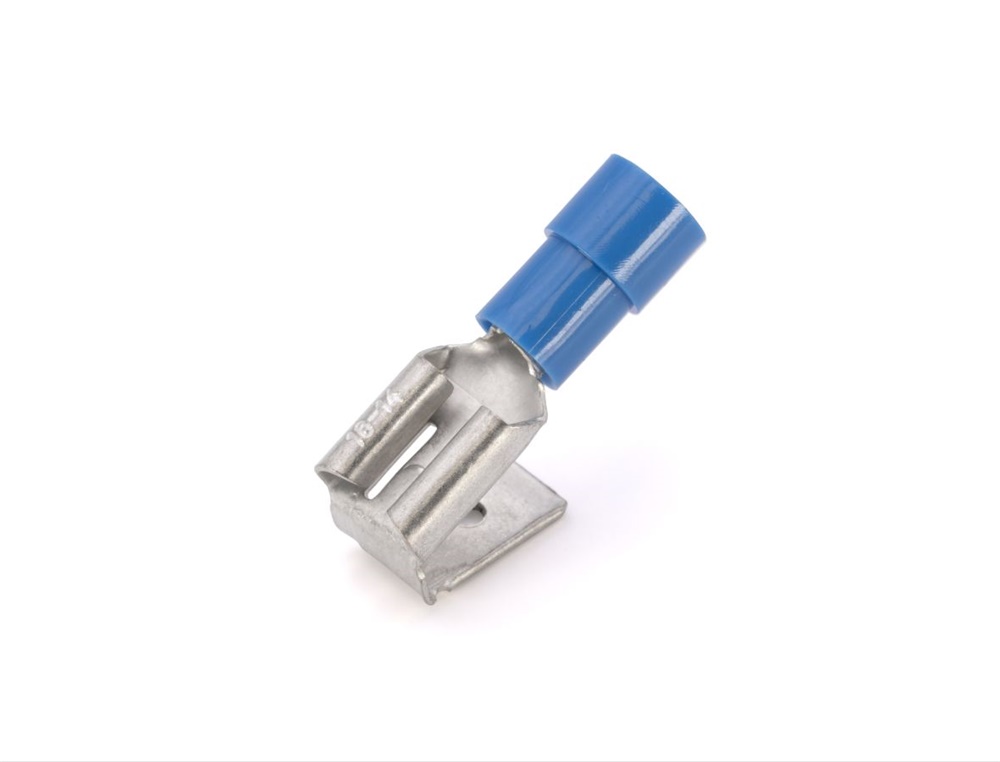 Innesto maschio-femmina blu 6,35x0,8 mm connettore elettrico ottone isolamento parziale