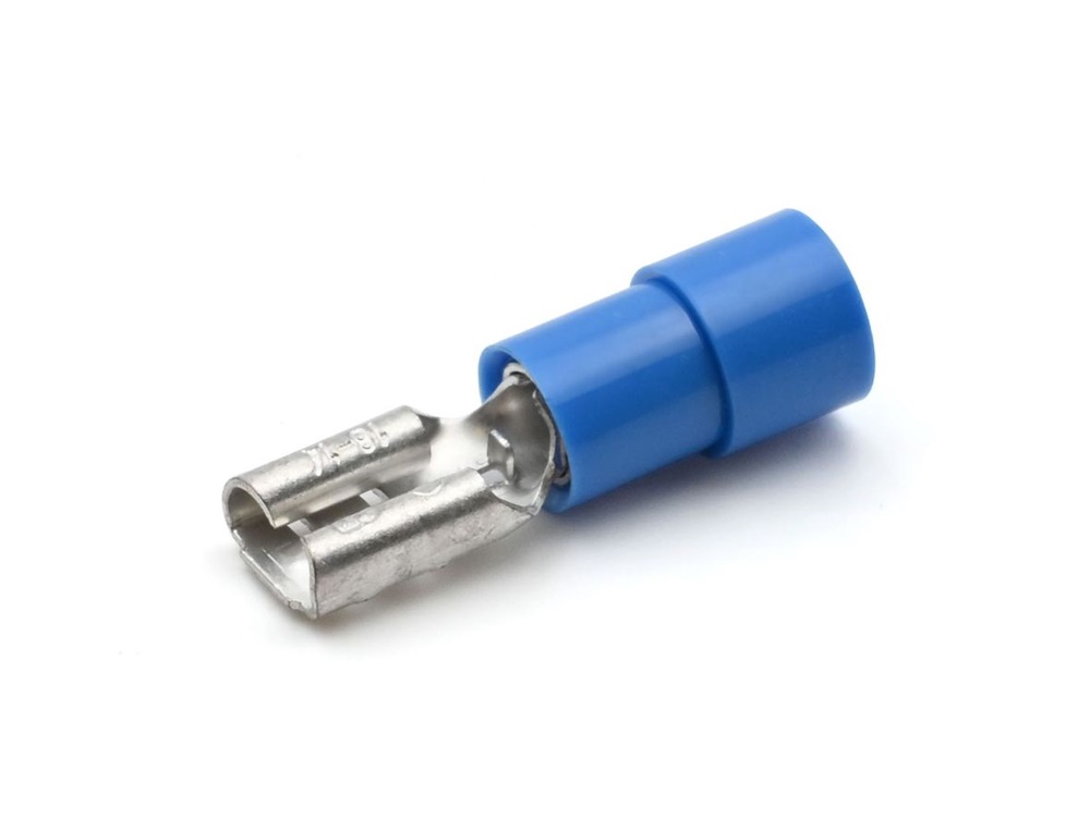 Innesto femmina blu 4,8x0,5 mm connettore elettrico industriale