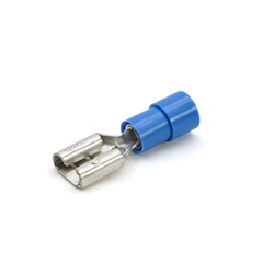 Innesto femmina blu 6,35x0,8 mm connettore piatto isolato per applicazioni elettriche