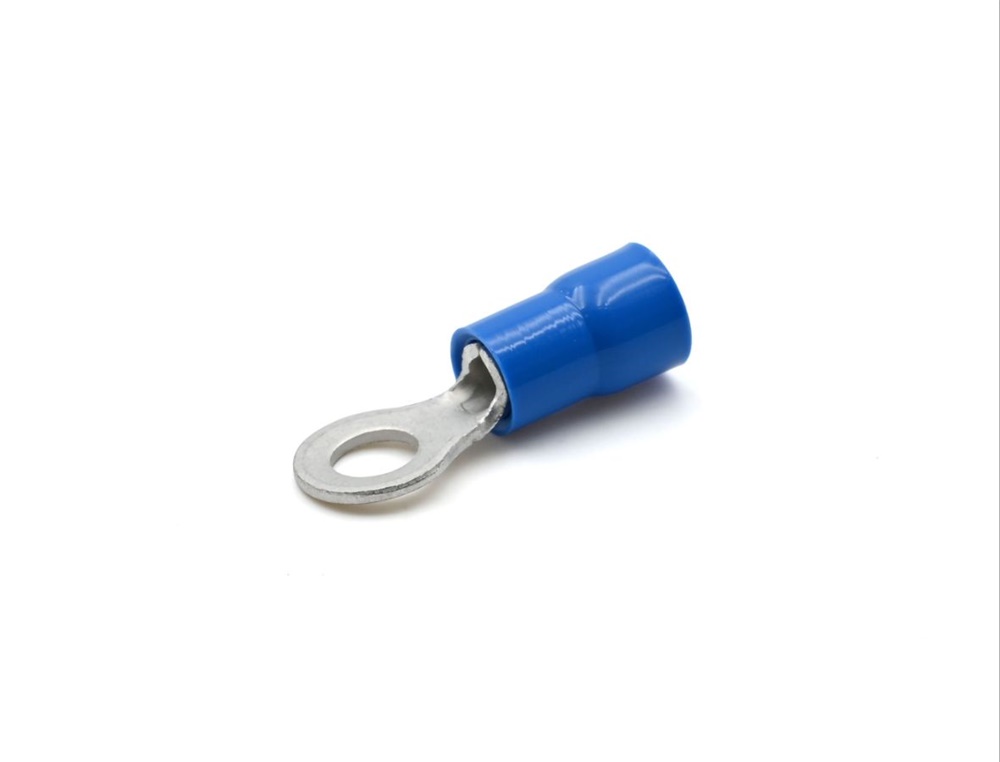 Capocorda blu occhiello vite 2mm connettore elettrico industriale