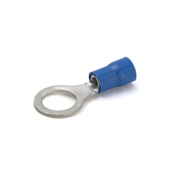 Capocorda ad occhiello blu preisolato PVC vite 8mm per conduttori rame 1,5-2,5 mmq