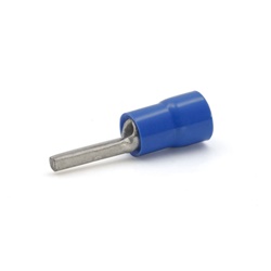 Capocorda blu puntale tondo P12mm per connessioni elettriche