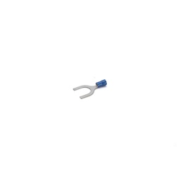 Capocorda forchetta blu preisolato PVC vite 12mm per conduttori rame 1,5-2,5 mmq