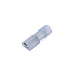 Innesto femminile rinforzato isolato blu 4,8x0,5 per connessioni elettriche professionali