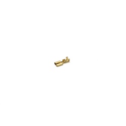 Innesto femmina nudo ottone 1-2,5 mmq 6,3x0,8 mm connettore elettrico robusto