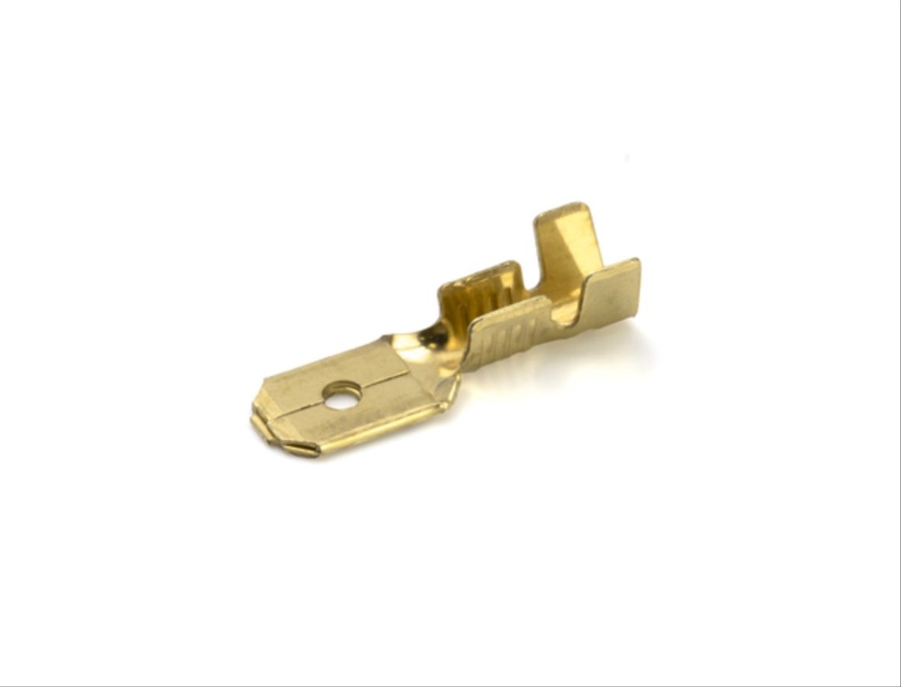 Innesto maschio nudo ottone 1-2,5 mmq 6,3x0,8 mm elettrico