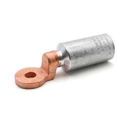 Capocorda bimetallico alluminio/rame occhiello 300mmq vite M12 per cavi alluminio bassa/media tensione