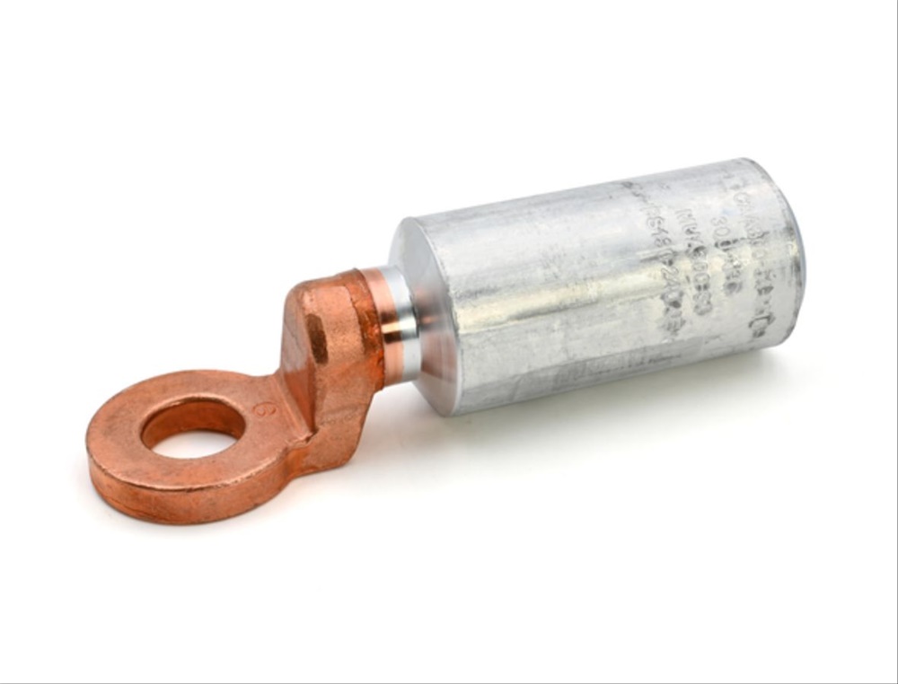 Capocorda bimetallico alluminio/rame occhiello 300mmq vite M16 per cavi alluminio bassa/media tensione