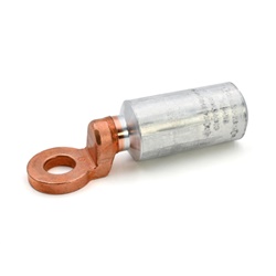 Capocorda bimetallico alluminio/rame occhiello 300mmq vite M16 per cavi alluminio bassa/media tensione