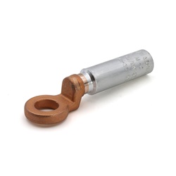 Capocorda bimetallico alluminio/rame occhiello vite M12 per cavi alluminio 35mmq media tensione