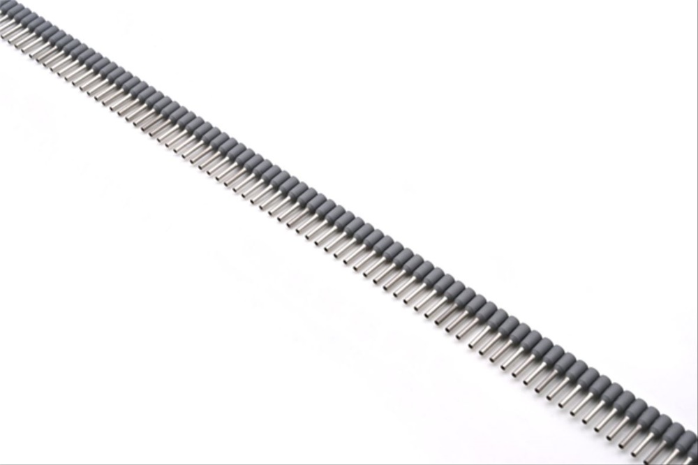 Tubetto terminale rame elettrolitico 0,75mmq grigio per cablaggio industriale