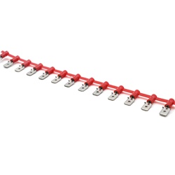 Innesto maschio concatenato rosso 6,35x0,8 mm ottone per applicazioni elettriche