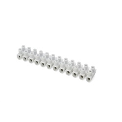 Morsettiera 12 poli polipropilene serraggio diretto 1,5-2,5 mm² impianti civili industriali 450 V