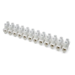 Morsettiera 12 poli polipropilene 1,5-2,5 mm² connessioni impianti elettrici civili industriali 450V