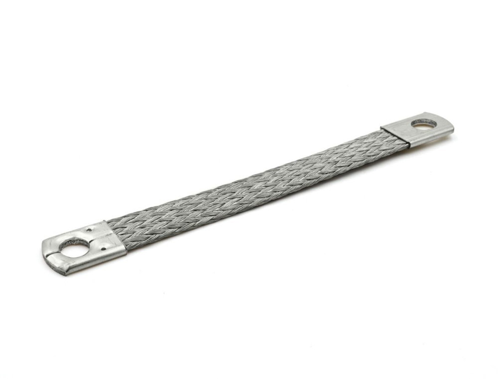 Treccia stagnata rame 16mmq 150mm messa a terra quadri elettrici