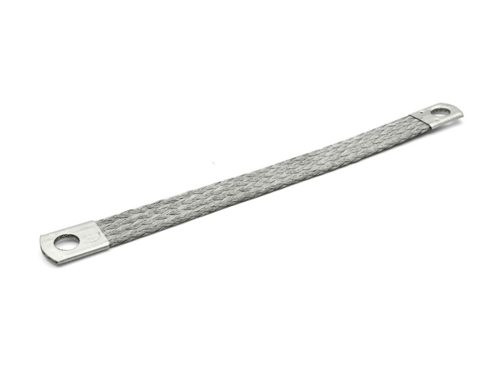 Treccia stagnata rame 16mmq 200mm messa a terra quadri elettrici