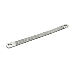 Treccia flessibile stagnata rame 16mmq lunghezza 200mm per messa a terra quadri elettrici