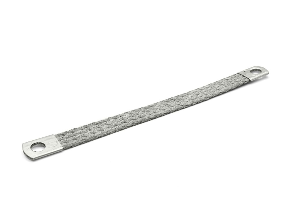 Treccia stagnata rame 16mmq lunghezza 320mm per quadri elettrici