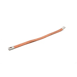 Treccia flessibile rame ETP 16mmq lunghezza 420mm per collegamenti elettrici e messa a terra quadri