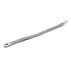 Treccia flessibile stagnata rame 16mmq lunghezza 570mm collegamenti elettrici messa a terra quadro elettrico