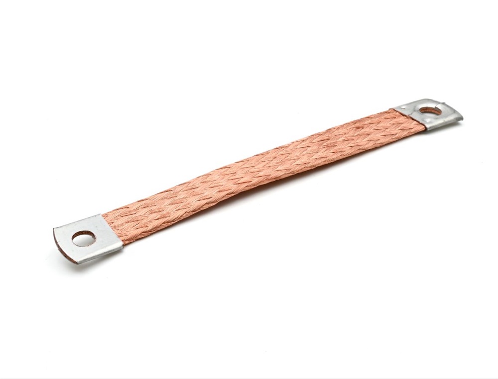 Treccia rame flessibile 25mmq 150mm messa terra quadri elettrici