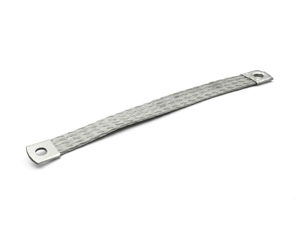 Treccia stagnata rame 25mmq 200mm messa a terra quadri elettrici