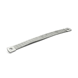 Treccia flessibile stagnata 25mmq lunghezza 200mm per messa a terra quadri elettrici