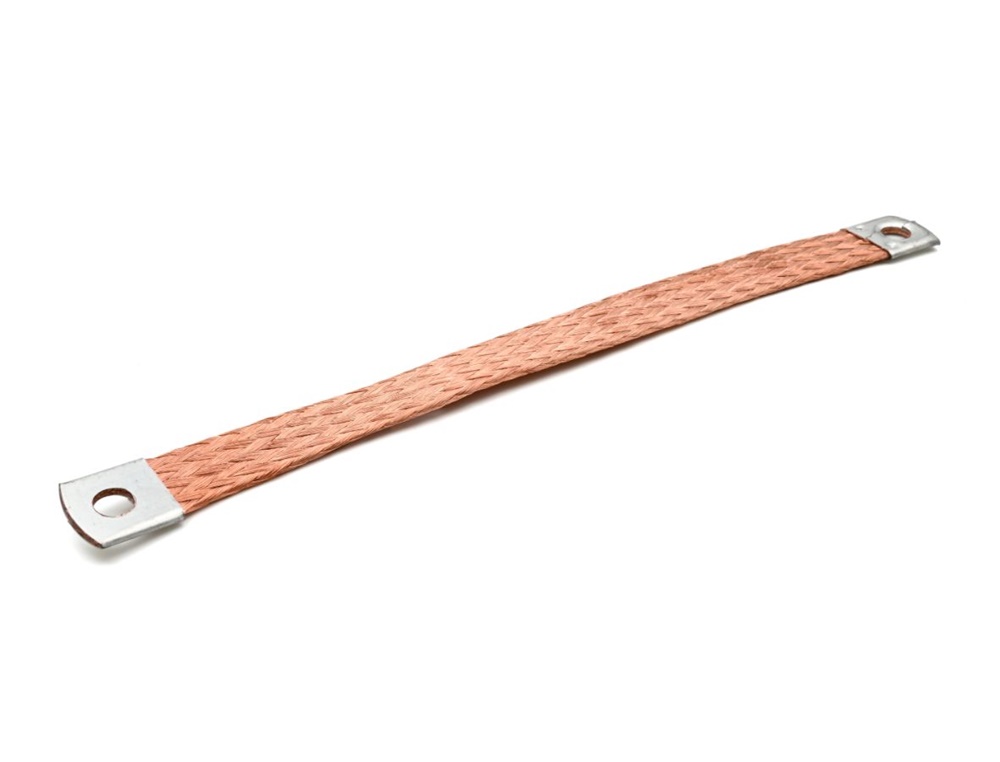 Treccia rame flessibile 25mmq 250mm messa a terra quadri elettrici
