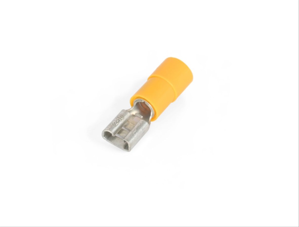 Innesto femmina giallo 6,35x0,8 mm connettore elettrico industriale
